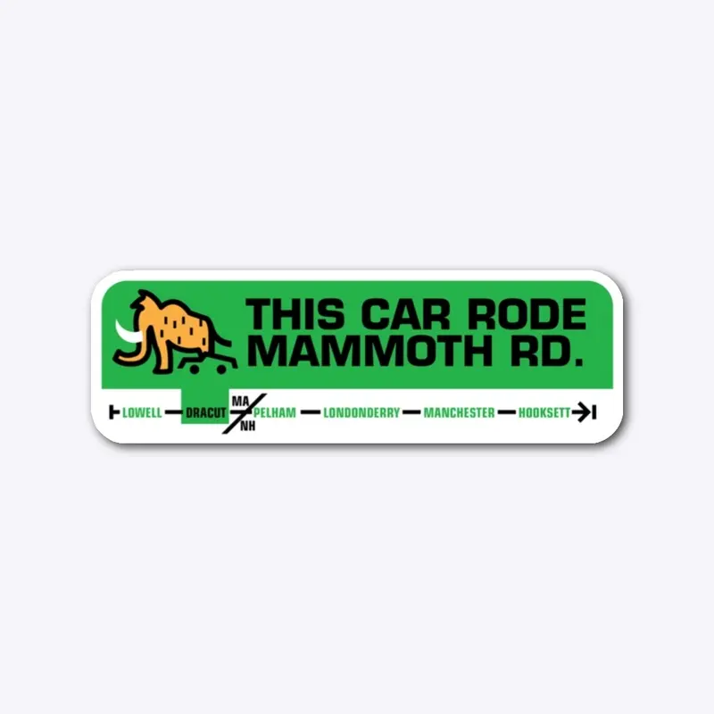 Mammoth Rd Sticker